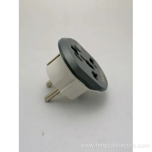 European Grounded Power Plug Adapter Converter